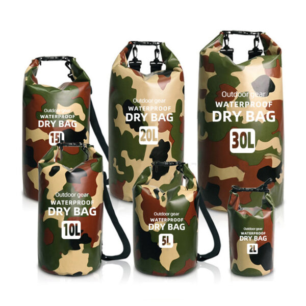 Camouflage PVC Waterproof Dry Bag in Different Capacity