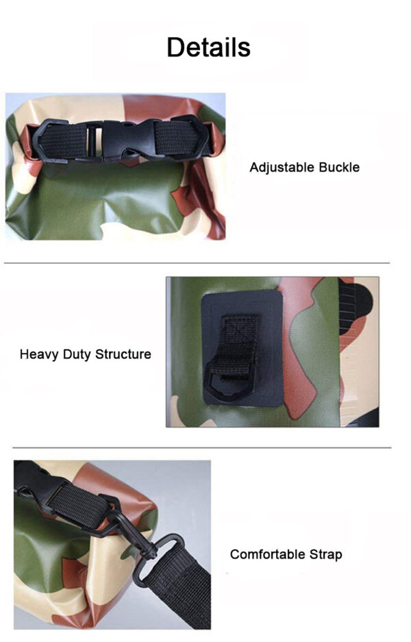 Camouflage PVC Waterproof Dry Bag in Different Capacity