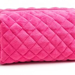 Quilted Terry Cloth Makeup Bag